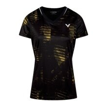 Victor Sport Shirt T-54102 C (100% Polyester) black/yellow ladies