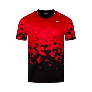 Victor Sport T-shirt T-53101 D (100% Polyester) red/black men's