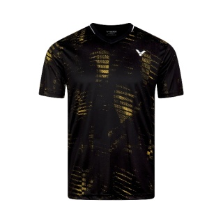 Victor Sport T-shirt T-53102 C (100% Polyester) black/yellow men's