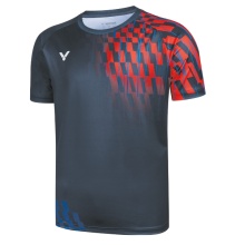 Victor Sport T-shirt T-50001TD B (100% Polyester) blue/red Men's
