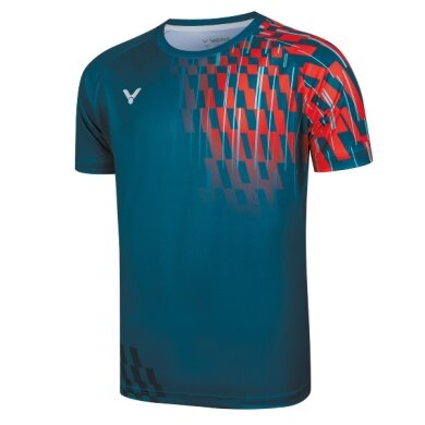 Victor Sport T-shirt T-50001TD G (100% Polyester) blue/red Men's