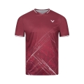 Victor Sport T-shirt T-63103 D (100% Polyester) red Men's