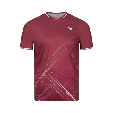 Victor Sport T-shirt T-63103 D (100% Polyester) red boys