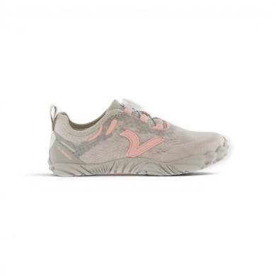Victoria Barefoot Shoes Terratech Mesh (BOA Lacing System, Wide Fit, Flexible Sole) Grey/Pink Ladies