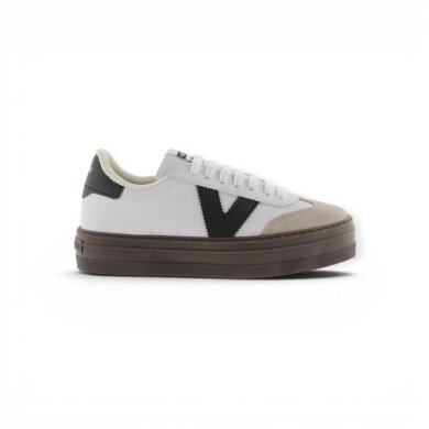 Victoria Sneaker Barcelona Cyclist (Leather look, Platform sole) white Ladies