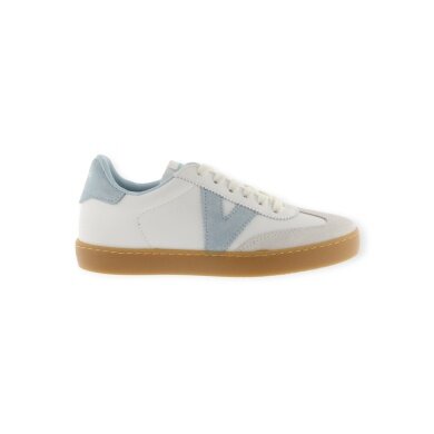 Victoria Sneakers Berlin Ciclista (Leather Look/Suede) - White/Light Blue Ladies