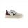 Victoria Sneakers Seul (Leather Effect/Suede & Metal) - White/Burgundy Ladies