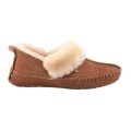 Warmbat Slippers Barrine Suede (Suede, Merino Wool) cognac brown Ladies