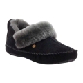 Warmbat Slippers Barrine Suede (Suede, Merino Wool) black Ladies
