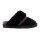 Warmbat Slippers Flurry Suede Tape with Merino Sheepskin black Ladies