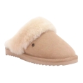 Warmbat slippers Flurry suede with merino sheepskin light brown ladies