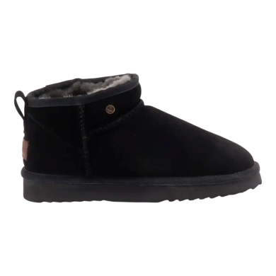Warmbat Winter Shoes Durack Suede Boot (Merino Sheep Wool) black Ladies