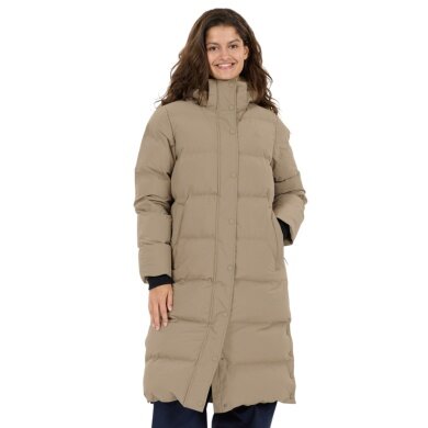 Whistler Adalee Long Puffer Winter Coat (warm, windproof, breathable) light brown ladies