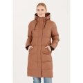 Weather Report Winter Down Coat Audrey Long Puffer Jacket W-Pro 5000 (waterproof, windproof) dark brown ladies
