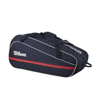 Wilson Racketbag Team Bag 2025 (Racket bag, 2 main compartments) navy blue 6-pack