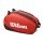 Wilson Racketbag Tour Padel Bag (Racket bag, 2 main compartments) red 6-pack