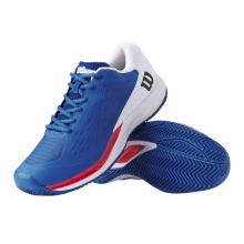Wilson Tennis Shoes Rush Pro Ace Clay/Sand Court (Stability, 2E/wide) 2025 blue/white men's