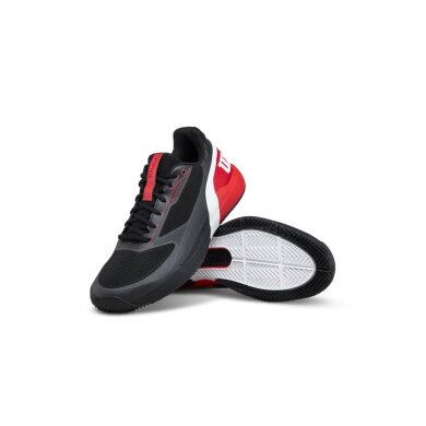 Wilson Tennis Shoes Rush Pro 5.0 Clay/Sand Court Black/Red/White Men's