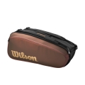 Wilson Tennis Racket Bag Super Tour Pro Staff V14 (Racket Bag, 2 Main Compartments) Bronze Brown 9 Racket