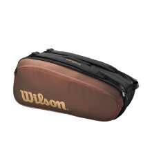 Wilson Tennis Racket Bag Super Tour Pro Staff V14 (Racket Bag, 2 Main Compartments) Bronze Brown 9 Racket