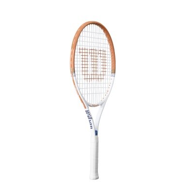 Wilson Kids' Tennis Racket Roland Garros Elite 23in (7-10 years) 2026 white/brown - pre-strung -