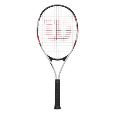 Wilson Tennis Racket Fusion XL 112in/274g/Recreational white/black/red - strung -