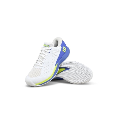 Wilson Rush Pro Ace Allcourt Tennis Shoes (2E/wide) 2025 white/blue men's