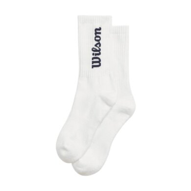 Wilson Tennis Sock Crew Logo White Men's - 1 Pair