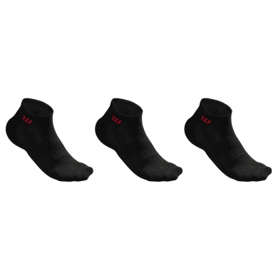 Wilson Tennis Socks Quarter black Men - 3 Pairs