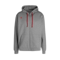 Wilson Training Jacket Fundamentals Cotton Zip with Hood (Cotton) grey Men's