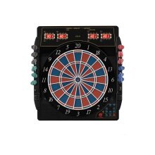 Karella Dartboard Dart Machine CB-50 - Electronic Dartboard for 16 Players, including 12 Darts, 27 Games, 159 Game Variants