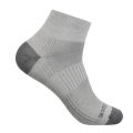 Wrightsock Sports Socks Quarter Coolmesh II (thin, breathable, comfortable) titanium grey - 1 pair