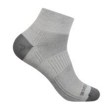 Wrightsock Sports Socks Quarter Coolmesh II (thin, breathable, comfortable) titanium grey - 1 pair