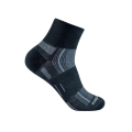 Wrightsock Sportsock Quarter Stride (ankle-high, medium thickness, anti-blister sock) black - 1 pair