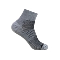 Wrightsock Wander Sock Quarter Merino Coolmesh II (thin, merino wool) grey/smoke - 1 pair