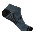 Wrightsock Sports Socks Sneaker Coolmesh II (thin, breathable, comfortable) grey/black - 1 pair