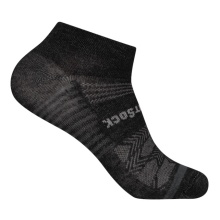 Wrightsock Sports Socks Sneaker Coolmesh II (thin, breathable, comfortable) black/grey - 1 pair