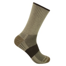 Wrightsock Wander Sock Crew Escape (extra terry padding, medium thickness) brown/khaki green - 1 pair