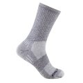 Wrightsock Wander Sock Crew Escape (extra terry cushioning, medium thickness) light grey - 1 pair