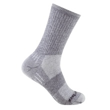 Wrightsock Wander Sock Crew Escape (extra terry cushioning, medium thickness) light grey - 1 pair