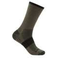 Wrightsock Wander Sock Crew Escape (extra terry cushioning, medium thickness) olive green - 1 pair