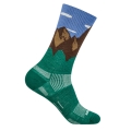 Wrightsock Everyday Hiking Socks Crew Stride Motiv Socks (Anti-Blister Socks) blue/brown/green - 1 pair