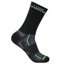 Wrightsock Everyday Hiking Socks Crew Stride Motiv Socks (Anti-Blister Socks) black - 1 pair