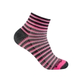 Wrightsock Sports Socks Quarter Coolmesh II (thin, breathable, comfortable) pink/black/white - 1 pair