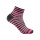 Wrightsock Sports Socks Quarter Coolmesh II (thin, breathable, comfortable) pink/black/white - 1 pair
