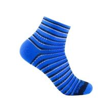 Wrightsock Sports Socks Quarter Coolmesh II (thin, breathable, comfortable) blue/black/white - 1 pair