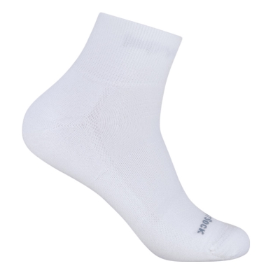 Wrightsock Sports Socks Quarter Endurance (ankle-high, anti-blister sock) white - 1 pair