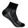 Wrightsock Sports Socks Quarter Endurance (ankle-high, anti-blister sock) black/grey - 1 pair