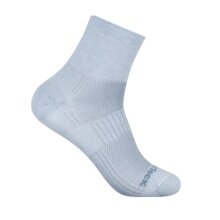 Wrightsock Sports Socks Quarter Plus Coolmesh II (thin, breathable, comfortable) light grey - 1 pair