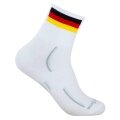Wrightsock Sportsock Quarter Plus Stride Patterned Socks (ankle-high, medium thickness, anti-blister sock) white - 1 pair